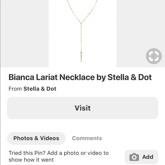 Stella & Dot Lariat Necklace - Picture 5 of 8
